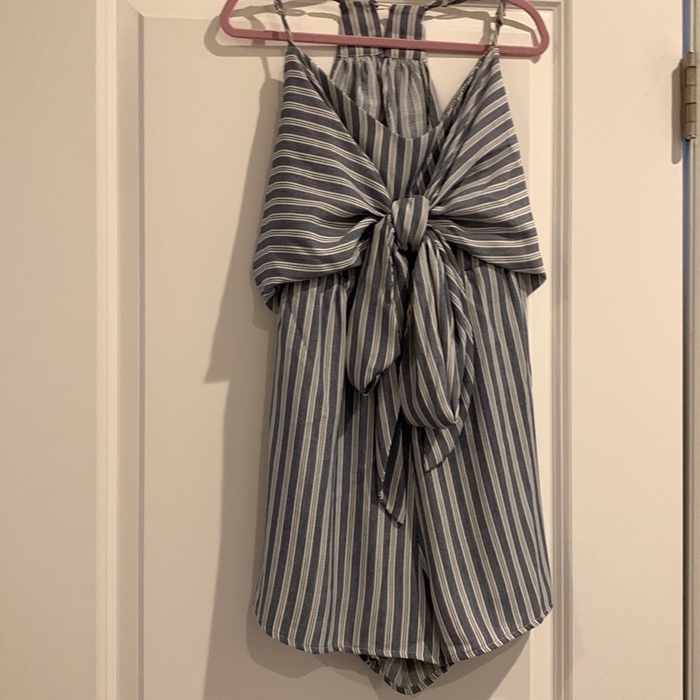 Striped Romper NEVER WORN